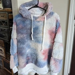 WOMEN'S TEDDY TIE DYE SWEATER Size Small